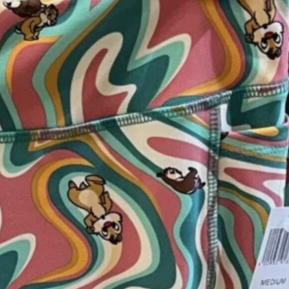 Brand New Genuine Disney Parks Merchandise Chip ‘n’ Dale Retro-Style Leggings - Picture 13 of 13